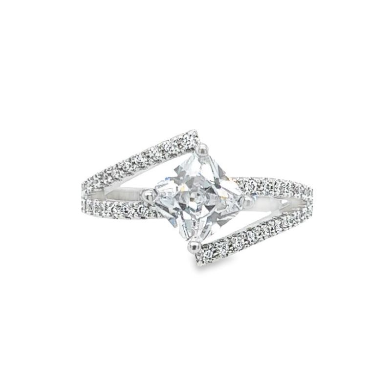 Square CZ Fashion Ring